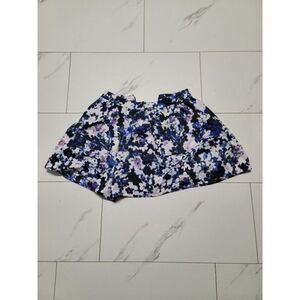 womens blue, black, and white floral express dress